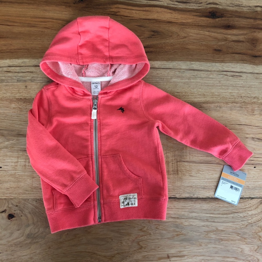 NWT Carter’s Coral Light weight jacket